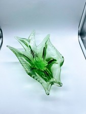 Murano Green Art Glass Fish