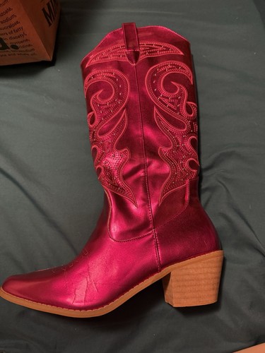 Metallic hot pink western - hot,