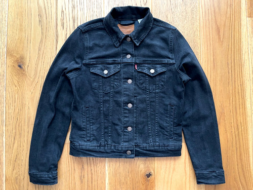 Levi black trucker - black, jacket