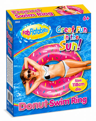 Giant donut inflatable pool - donut,