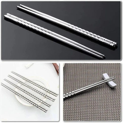 10x pairs stainless - stainless, steel