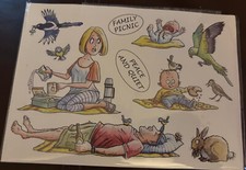 The Card Hut 4 clear stamp sets -Comical dogs, picnicfun,beach CUTE