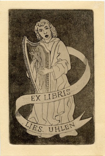 Man with harp - with, music,