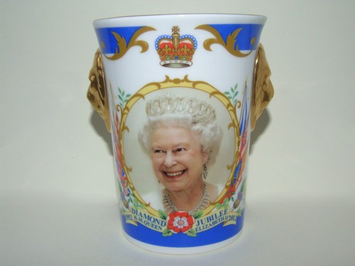 Caverswall lionhead beaker - caverswall,