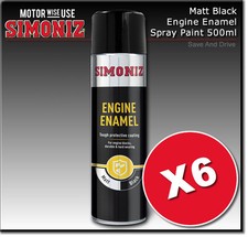 6 x Simoniz Engine Enamel Matt