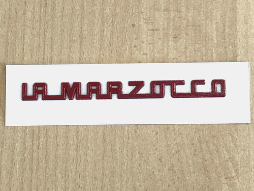 Marzocco genuine red logo - genuine,