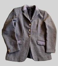 Mears Pytchley Jacket Womens UK Size 38 Grey Tweed Check Show Competition