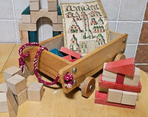 1930s wooden building blocks - wooden,