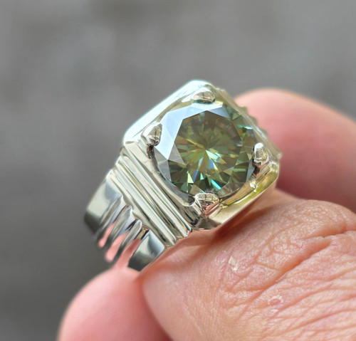 Carat moissanite sterling - carat,