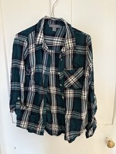 Primark green Check shirt size 10