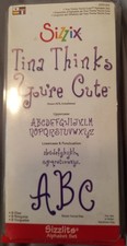 Sizzix Sizzlits Alphabet Set "Tina Thinks Youre Cute" 9 Dies