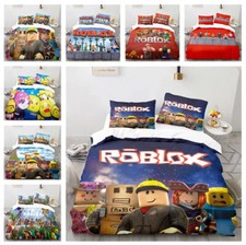Kids Robloxs Bedding Set Character Game Quilt Duvet Cover Single Double Size