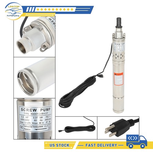2hp screw pump water - 1", 1/2hp