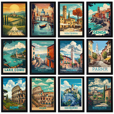 Vintage Holiday Travel Poster