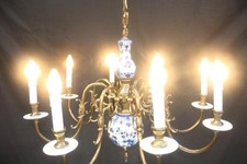 A VINTAGE  DELFT CHANDELIER