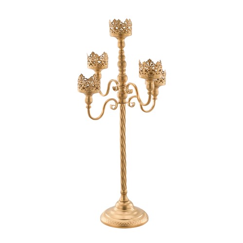 Large arm metal candle - large,
