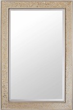 Glamour by Casa Chic Mosaic Champagne Gold Wall Mirror - Large - 90x60 Cm