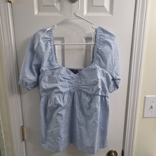 Primark Light Blue Puff Sleeve