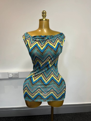 Ingenue blue multi chevron - multi,
