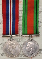 WW2 George VI Defence & War