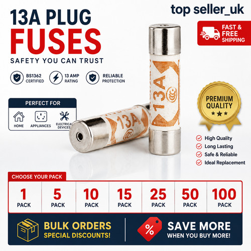 13a plug top fuses - 13a,