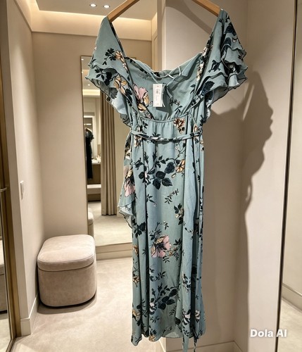 River island sage green - sage, floral