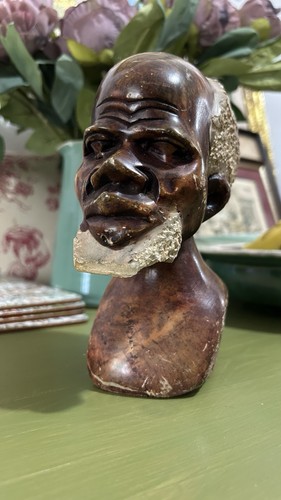 Vintage african tribal head - vintage,