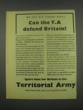 1949 Territorial Army Ad -