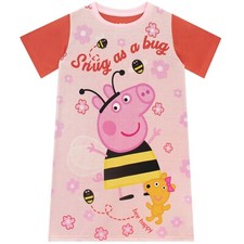 Peppa Pig Bee Nightie Kids Girls 18 24 Months 2 3 4 5 6 7 8 Years Nightdress