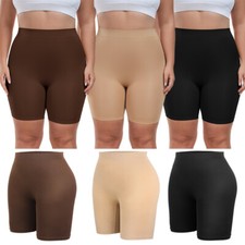 Plus Size Seamless Anti Chafing Slip Shorts Underwear Under Skirt Safety Pants