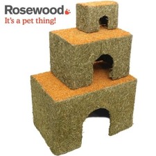 Rosewood Real Carrot Top Edible Cottage Chew Toy - Cosy House Small Animal Gnaw