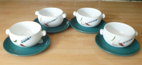 Denby greenwheat soup bowls - denby,