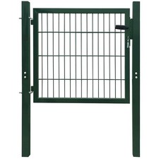 Metal garden fence gate - garden,