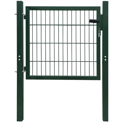 Metal garden fence gate - 2d,