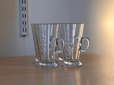4x Costa Coffee Latte Glasses