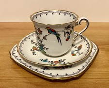 RH&SL Plant Tuscan China “Birds of Paradise” Trio VGC