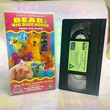 Vintage Bear In The Big Blue House VHS Video Happy And Healthy Kids Untested