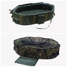 Oval Carp Cradle Unhooking Mat 2 colours, Camo & Green, Uk/France/Euro