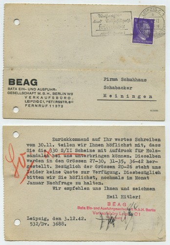 93849 postcard beag bata - 93849,