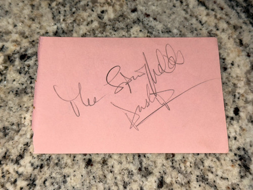 Vintage signed autograph cut - vintage,