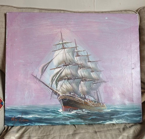 Art paint picture sailing - paint,