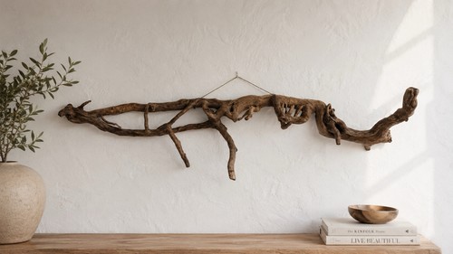 Large driftwood wall sculpture - wall,