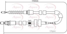 APEC Rear Brake Cable for Ford