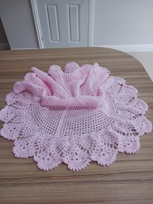 PINK BABY DOLL SHAWL/crib car