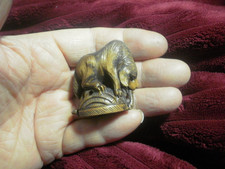 2b. Hand Carved wood netsuke