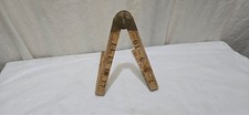 Vintage Rabone Chesterman No 1165 Folding   with brass   24 inch Ruler.