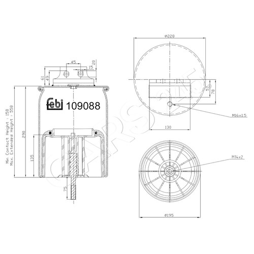 Febi air suspension spring - febi,