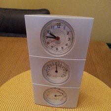 Mini Weather Station Clock Temperature Hydrometer Humidity 3 Stack  Tower works 
