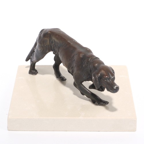 Bronze dog statue art - dog,