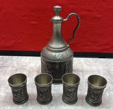 Vintage german embossed pewter - vintage,
